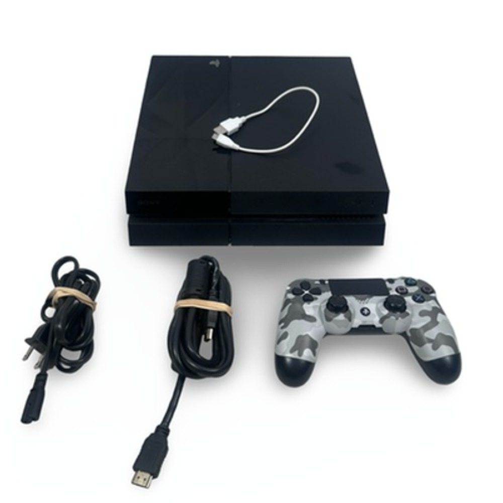 Sony Playstation 4 CUH-1115A PS4 Console Camo Controller‎ FOR PARTS BLUE SCREEN